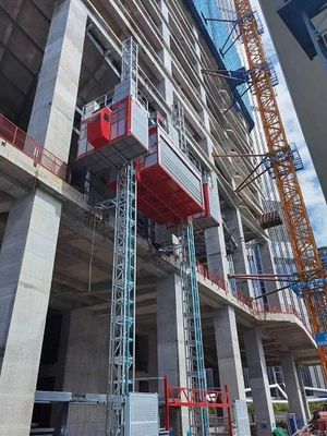 Hot Galvanized SCE400G Construction Personnel Hoist Rack And Pinion Type rack and pinion construction hoist