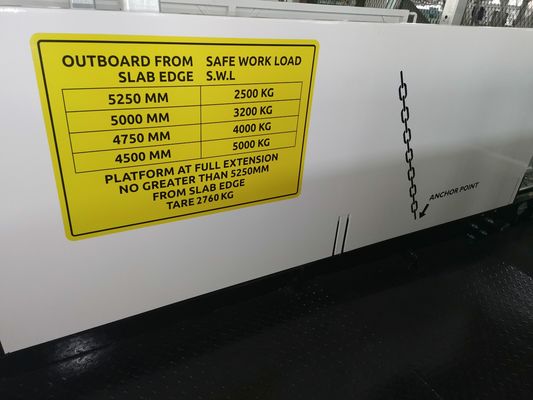 4200 मिमी चौड़ाई निर्माण लोडिंग प्लेटफार्मों retractable सुपरडेक MLP4200
