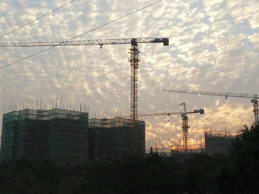 अच्छा दाम उठाने की क्षमता 4 टन 51 मीटर टॉपलेस टॉवर क्रेन उच्च वृद्धि भवन निर्माण के लिए ऑनलाइन